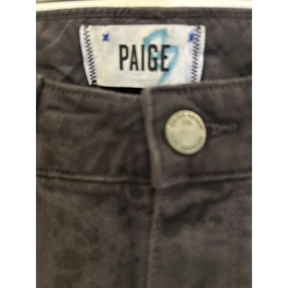 Paige Verdugo Ultra Slim Jeans Women's Black Splatter Size‎ 25